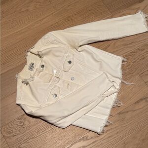 Women's Cream Denim Jacket